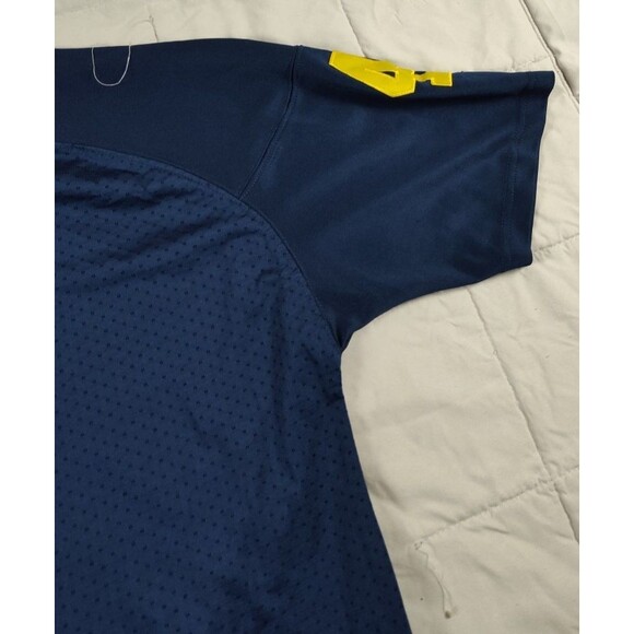 Vintage Michigan Wolverines Jersey Men's 2XL Blue #4 Adidas Jim Harbaugh - Picture 6 of 13